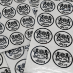 Lion Print Metal Sticker