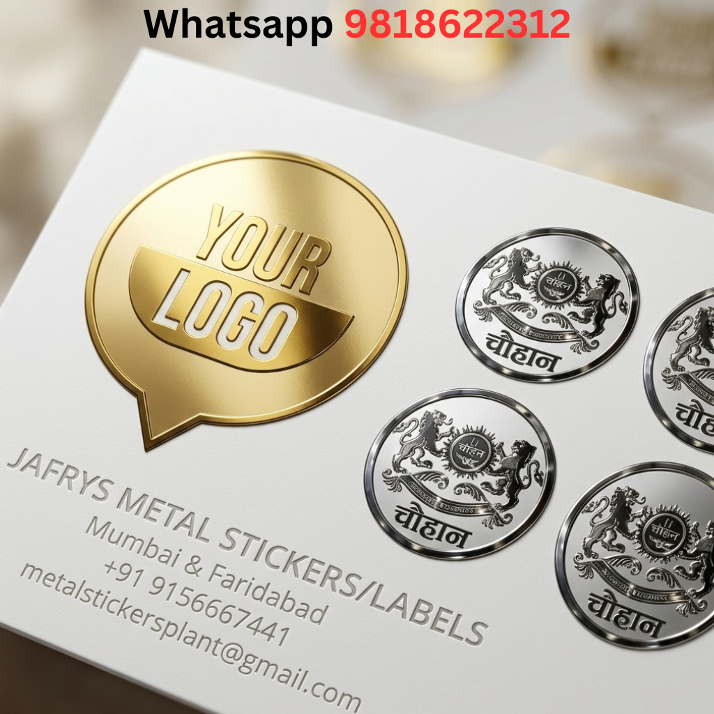33 Nickel Silver Metal Stickers - Image 1