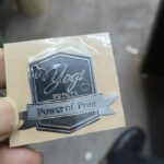 Silver Plated Metal Sticker