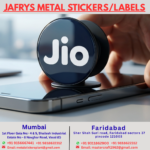 Jio Metal Sticker Logo | Custom Round Branding Label India - Image 3